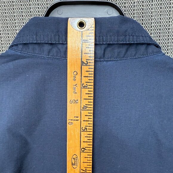 Propper Mens 2XL/R Short Sleeve Navy Button-Up Shirt - Picture 7 of 10